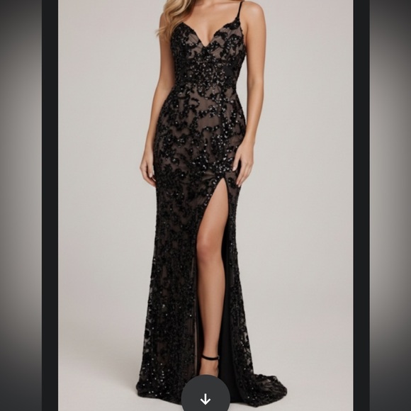 B.Darlin black, elegant dress size 5/6 NWT - Picture 1 of 16